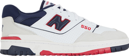 New Balance: Белые кроссовки  550