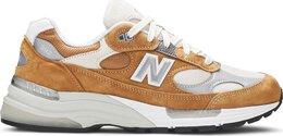 New Balance: Коричневые кроссовки  992