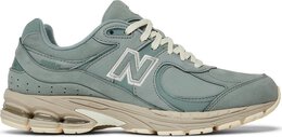 New Balance: Зелёные кроссовки  2002R