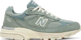 New Balance: Зелёные кроссовки 