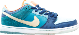 Nike: Синие кроссовки  Dunk Low Premium SB