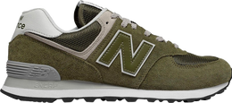 New Balance: Белые кроссовки  574