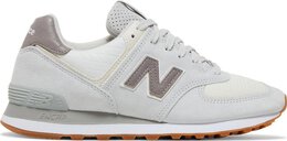 New Balance: Белые кроссовки  574