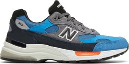 New Balance: Голубые кроссовки  992