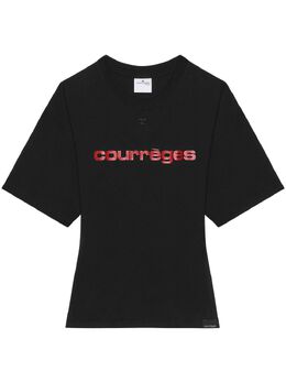 Courrèges: Футболка с принтом 