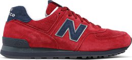 New Balance: Красные кроссовки  574