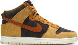 Nike: Тёмные кроссовки  Dunk High Premium