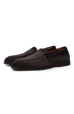 Santoni: Серые туфли 