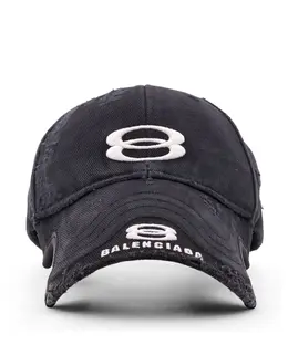 Balenciaga: Чёрная кепка  Sport