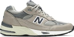 New Balance: Серые кроссовки  991