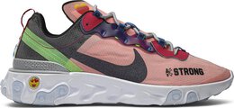 Nike: Оранжевые кроссовки  React Element 55