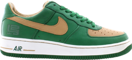 Nike: Зелёные кроссовки  Air Force 1