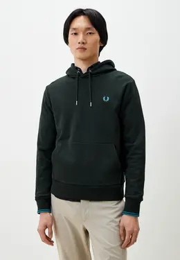 Fred Perry: Толстовка цвета хаки 