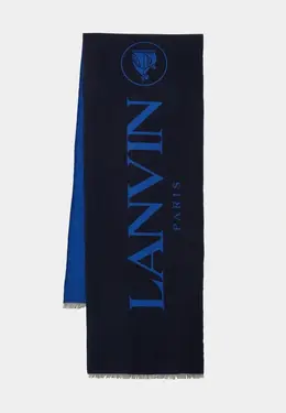 Lanvin: Синий шарф 