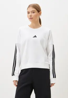 adidas: Белый свитшот 