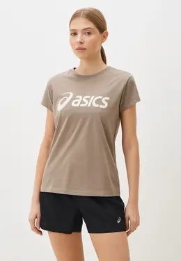 ASICS: Бежевая футболка 