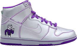 Nike: Серебристые кроссовки  Dunk High Premium SB