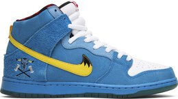 Nike: Синие кроссовки  Dunk High Premium SB