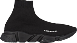 Balenciaga: Чёрные кроссовки  Speed Trainer