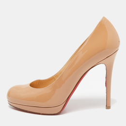 Christian Louboutin: Бежевые туфли 