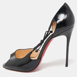 Christian Louboutin: Чёрные босоножки 