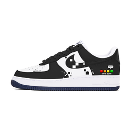 Nike: Чёрные кроссовки  Air Force 1