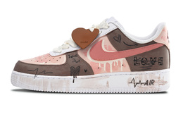 Nike: Розовые кроссовки  Air Force 1