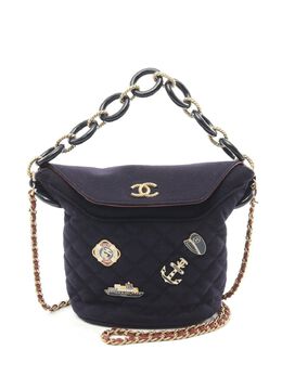 CHANEL Pre-Owned: Синяя сумка 
