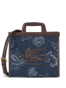 ETRO: Голубая сумка-шоппер 