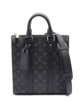 Louis Vuitton Pre-Owned: Чёрная сумка-шоппер 