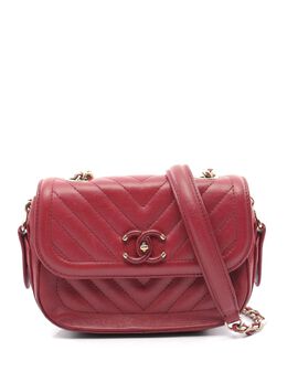 CHANEL Pre-Owned: Бордовая сумка 