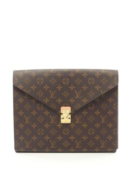 Louis Vuitton Pre-Owned: Коричневый клатч 