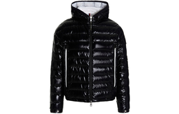 Moncler: Чёрный пуховик 