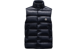 Moncler: Синий жилет 