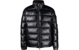 Moncler: Чёрный пуховик 