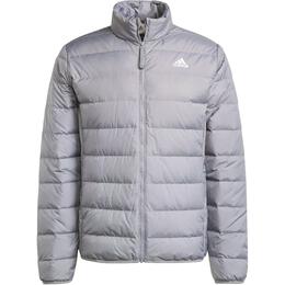 Adidas: Серый пуховик  Essentials