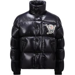 Moncler: Чёрный пуховик 