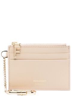 Ferragamo: Бежевый картхолдер 