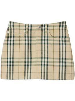 Burberry: Короткая юбка 