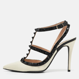 Valentino: Белые туфли  Rockstud