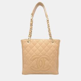 Chanel: Бежевая сумка 