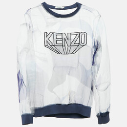 Kenzo: Голубой свитшот 