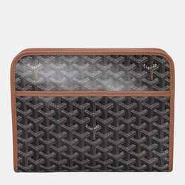 Goyard: Коричневый клатч 