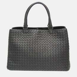 Bottega Veneta: Чёрная сумка  Intrecciato