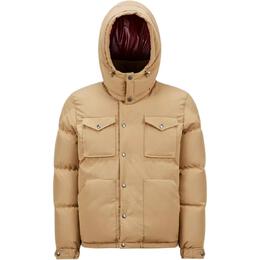 Moncler: Светлый пуховик 