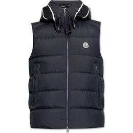 Moncler: Синий жилет 