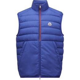 Moncler: Синий жилет 