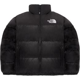 The North Face: Чёрная куртка  Nuptse