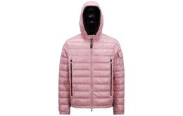 Moncler: Розовый пуховик 