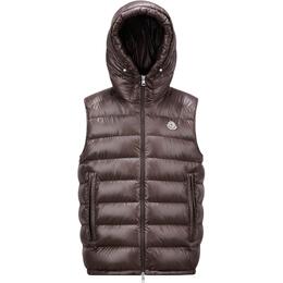 Moncler: Тёмный пуховик 